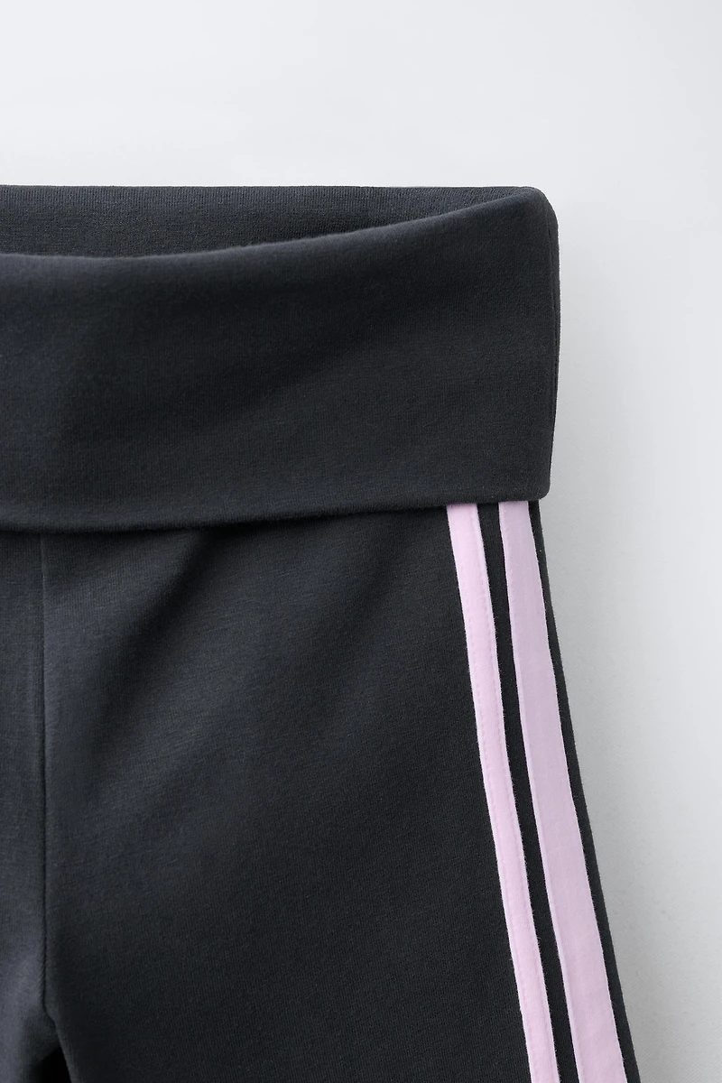 FLARE LEGGINGS WITH SIDE STRIPES