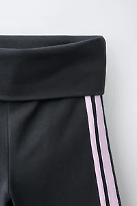 FLARE LEGGINGS WITH SIDE STRIPES