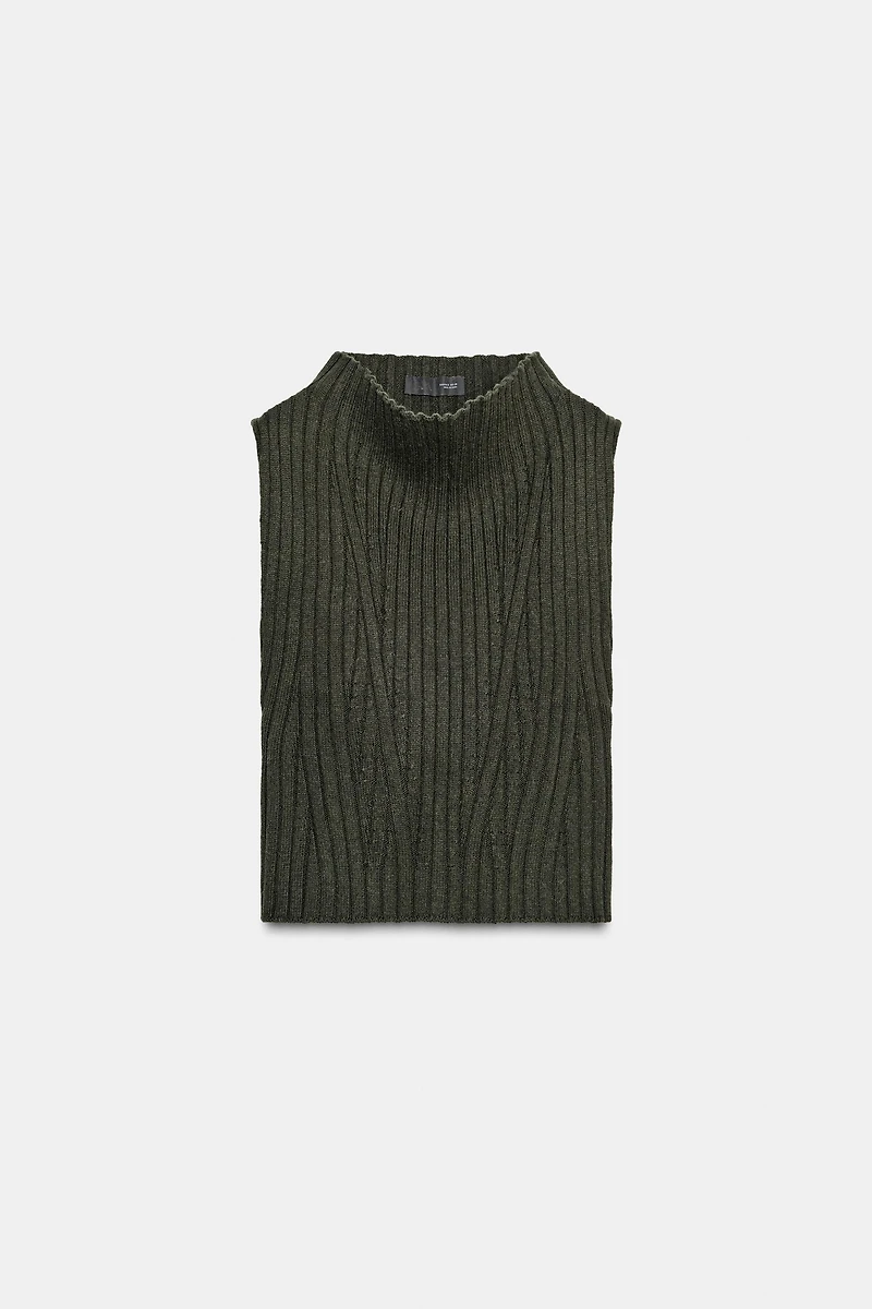 30% WOOL RIB TOP