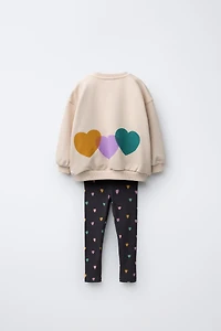 PRINTED SWEATSHIRT AND LEGGING SET