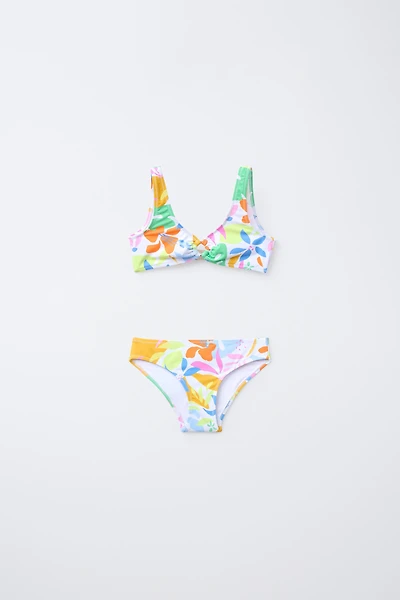6-14 YEARS/ TROPICAL PRINT BIKINI