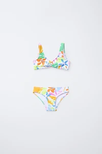 6-14 YEARS/ TROPICAL PRINT BIKINI