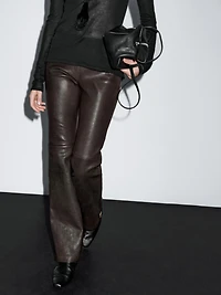 Leggings en cuir nappa