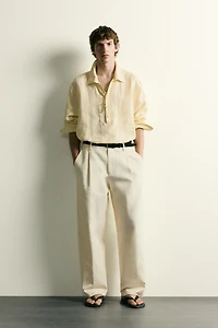 100% LINEN POLO SHIRT