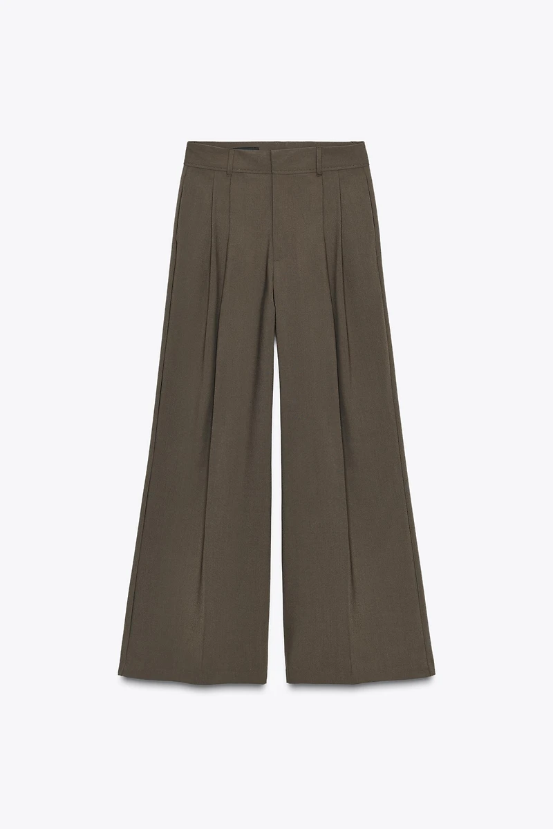 FLAP PLEATED PANTS