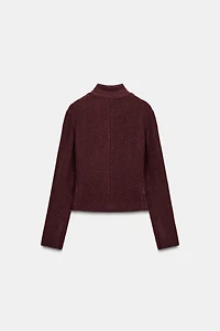 FITTED BOUCLÉ WOOL JACKET ZW COLLECTION