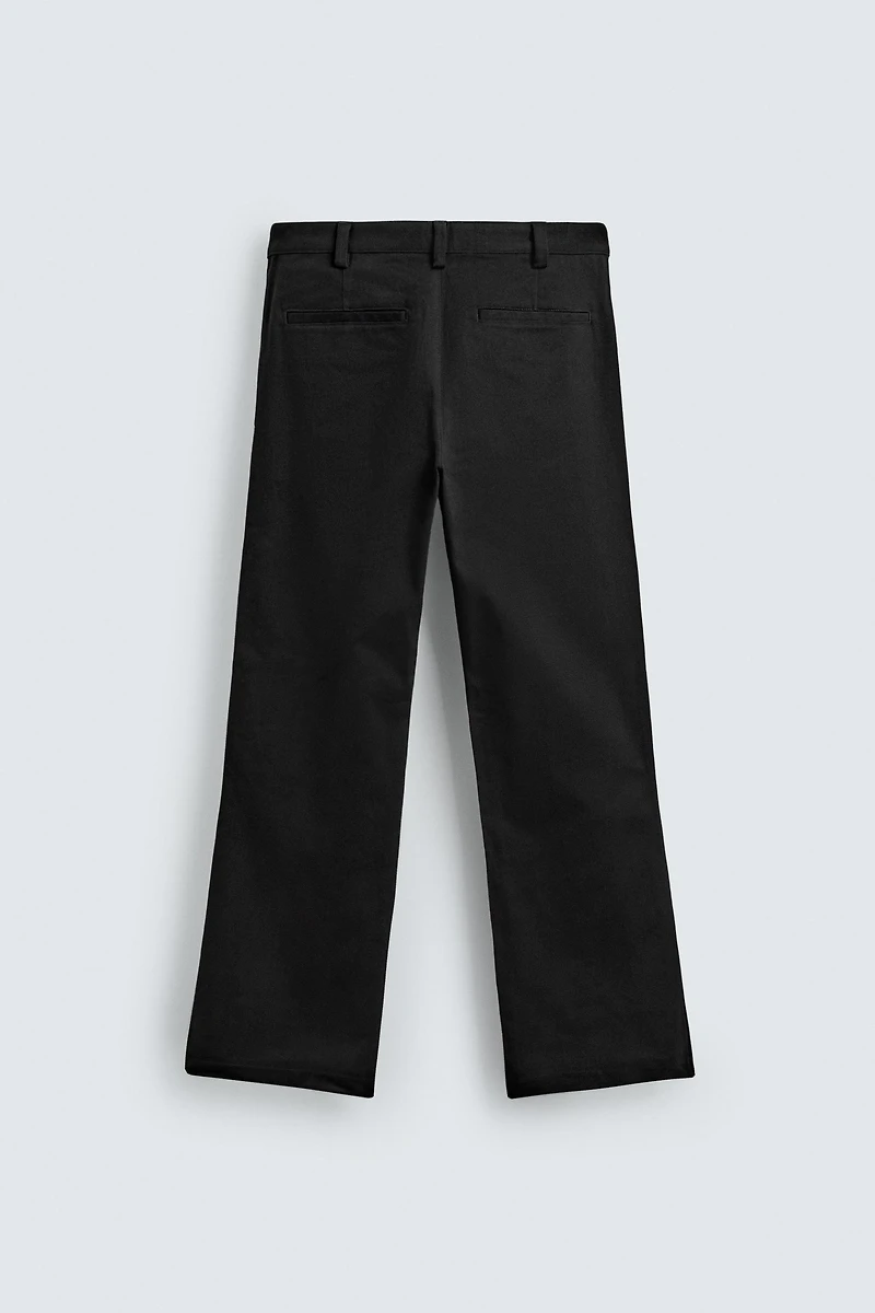 FLARE FIT TWILL PANTS