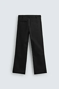 FLARE FIT TWILL PANTS