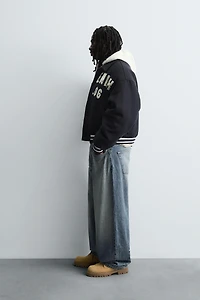 BLOUSON BOMBER MATELASSÉ AVEC PIÈCES