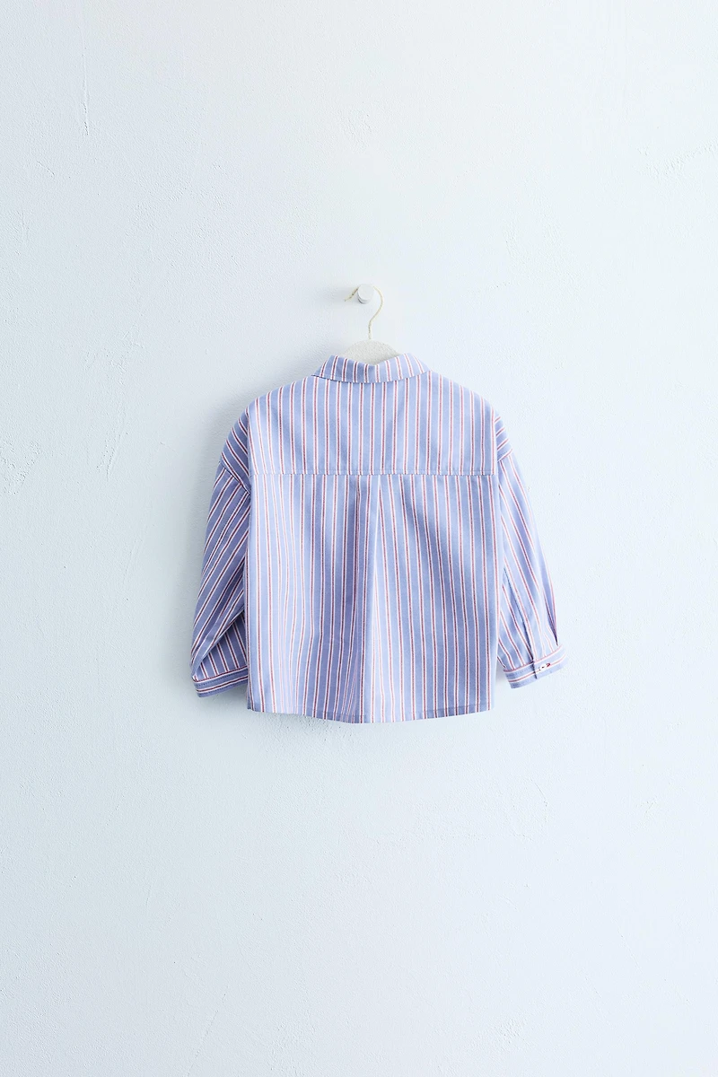 ZARA TIMELESS - CHEMISE À RAYURES POCHE
