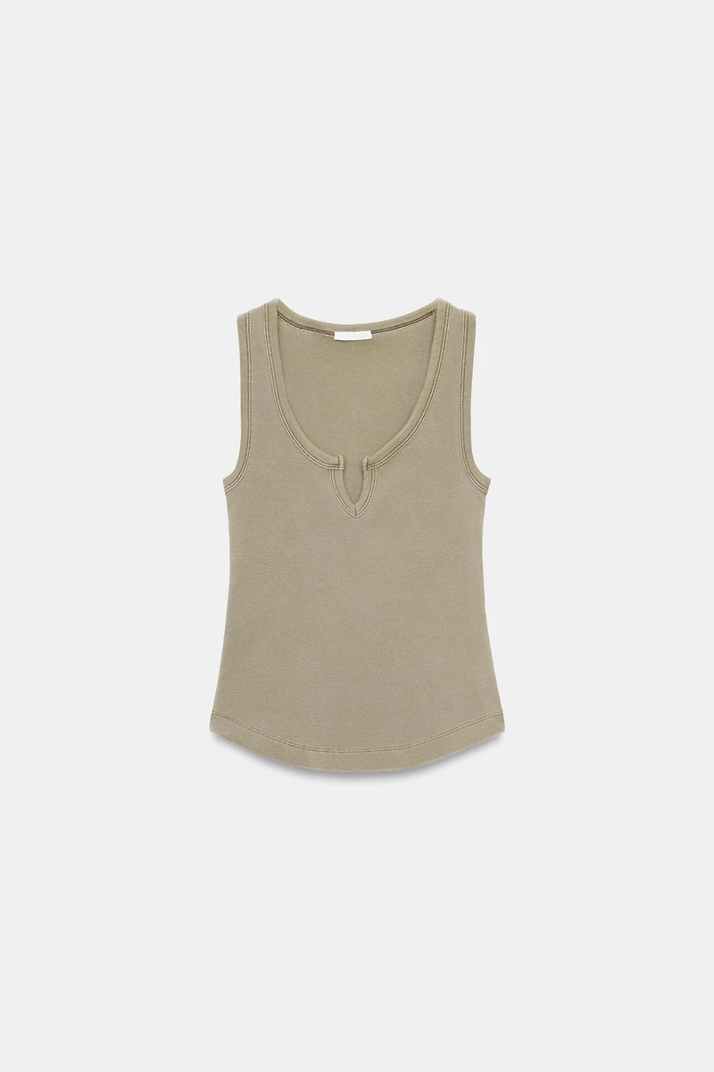 WASHED EFFECT RUSTIC TOP