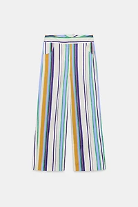 STRIPED STRAIGHT LEG PANTS
