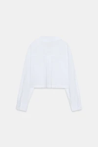 CROPPED POPLIN SHIRT