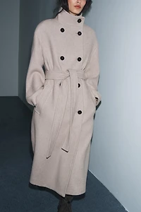 OVERSIZED HIGH-NECK COAT ZW COLLECTION LIMITED EDITION