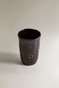 VERRE BROSSE À DENTS FLEUR