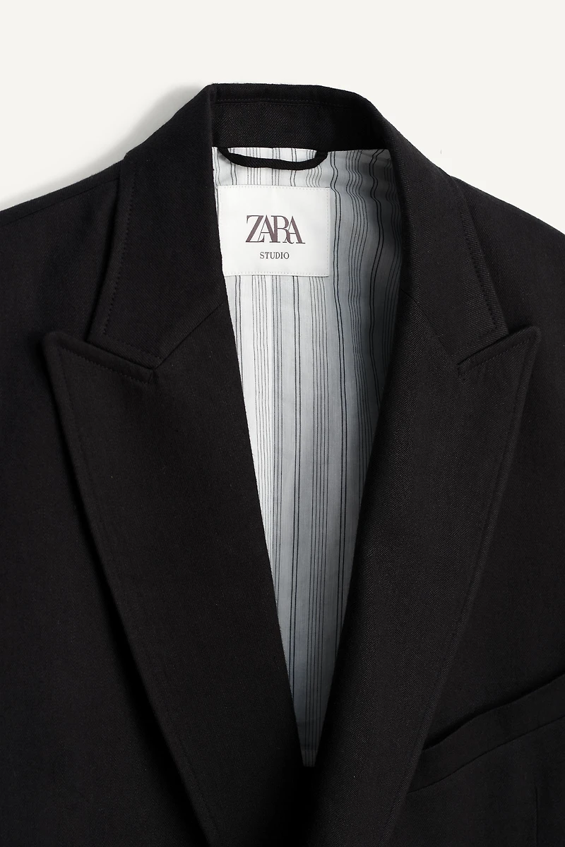LINEN - LYOCELL DOUBLE BREASTED SUIT JACKET