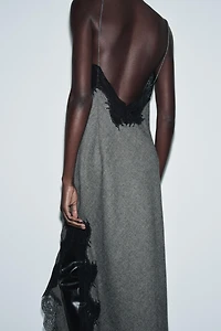 LACE DRESS WITH WOOL ZW COLLECTION LIMITED EDITION