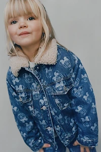 MINNIE MOUSE © DISNEY FLEECE TRIM DENIM JACKET