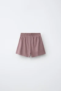 COTTON LINEN BLEND TOP AND SHORTS SET