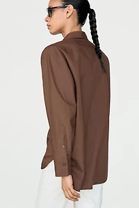 Cotton poplin shirt