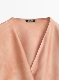 Blouse fluide croisée