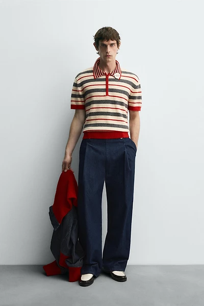 POLO EN MAILLE RAYURES HARRY LAMBERT FOR ZARA X DISNEY
