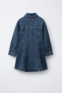 CUT-OUT DENIM DRESS