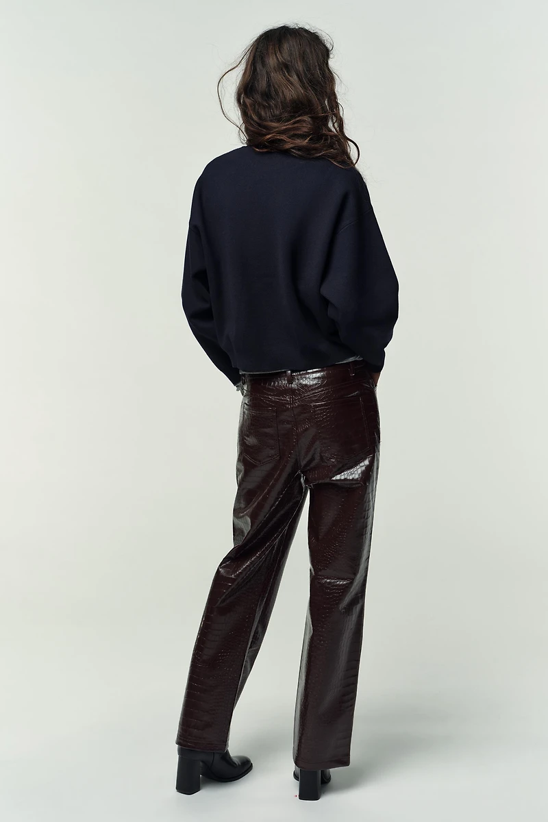 SWEAT EN MAILLE UNIE