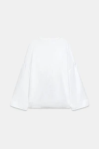 100% LINEN V-NECK SHIRT
