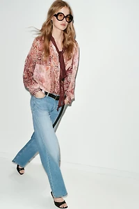 Z1975 LOW RISE WIDE LEG JEANS