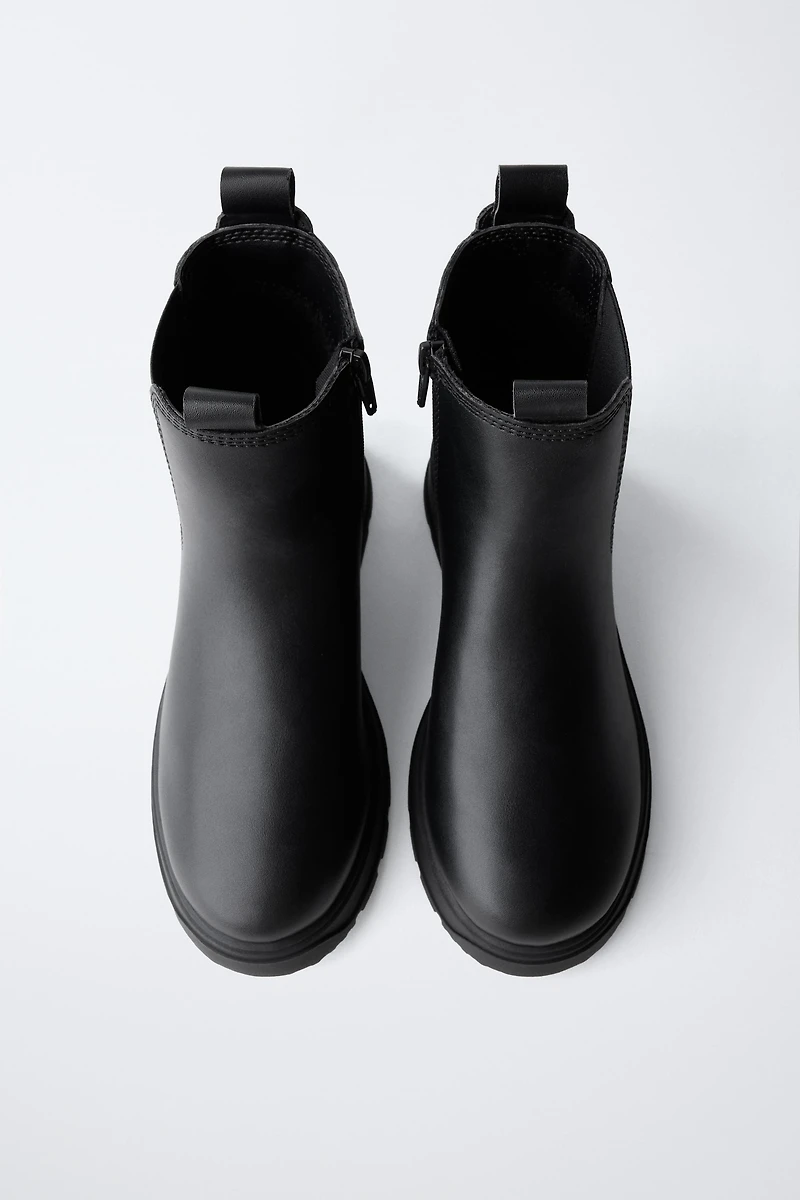 TREADED ANKLE BOOTS
