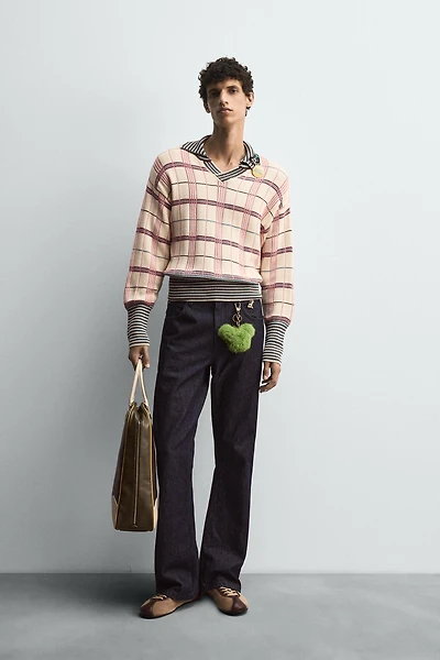 POLO EN MAILLE JACQUARD À CARREAUX HARRY LAMBERT FOR ZARA X DISNEY