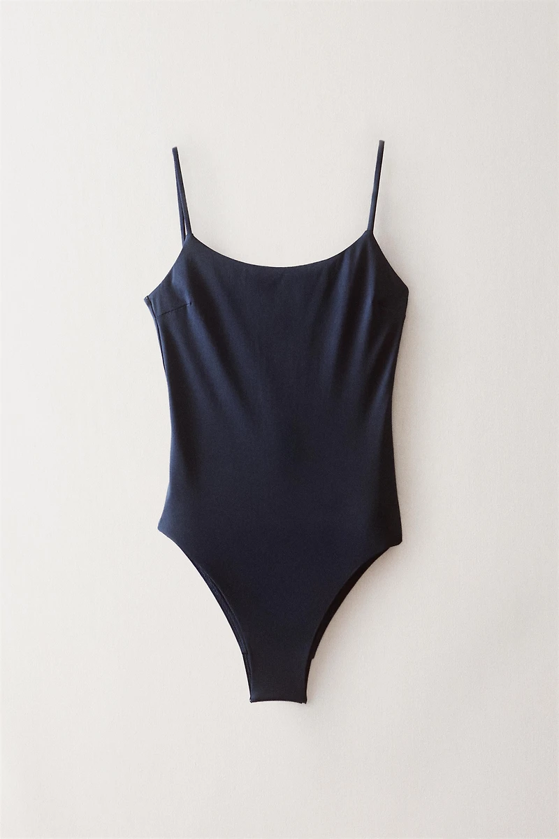 BEACH SWIMSUIT WITH THIN STRAPS