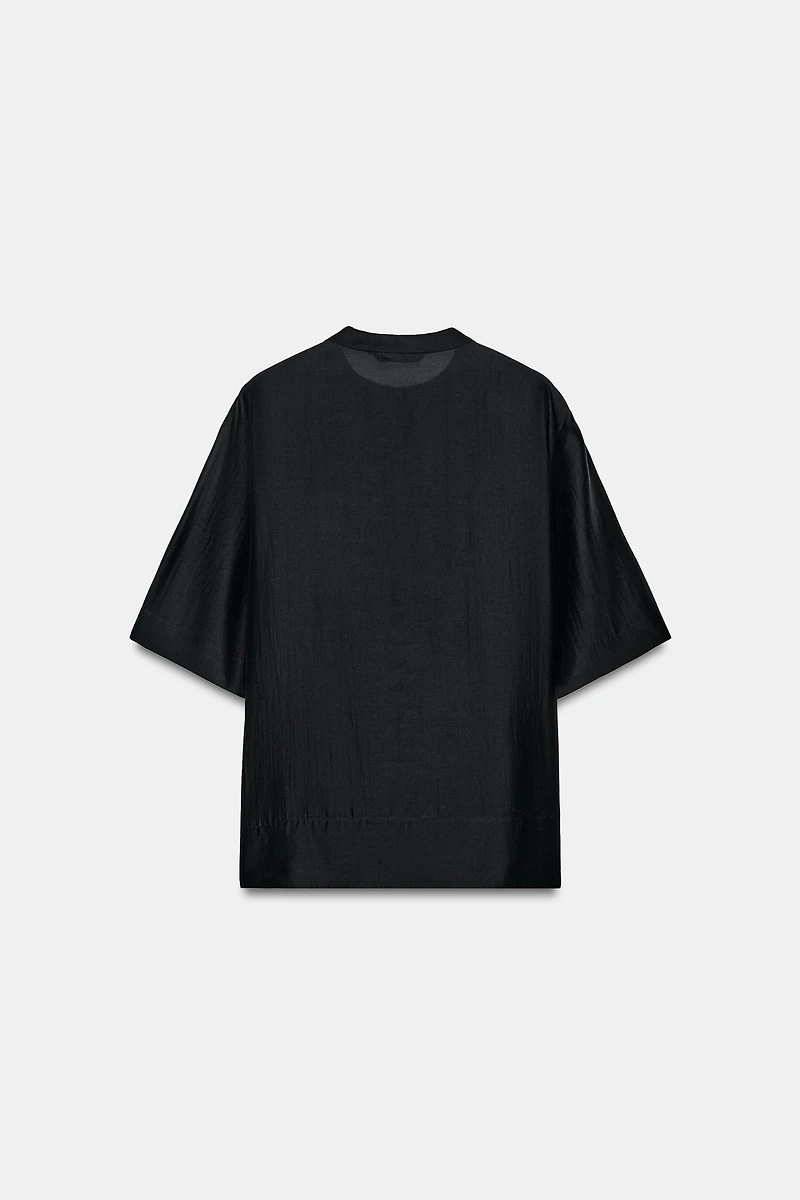 ZW COLLECTION FLOWY SHORT SLEEVE BLOUSE