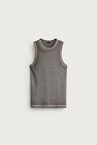 OPEN-KNIT TANK TOP