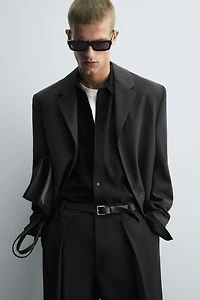 PLEATED WIDE FIT PANTS