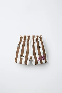 STRIPED MICKEY MOUSE © DISNEY PLUSH SHORTS