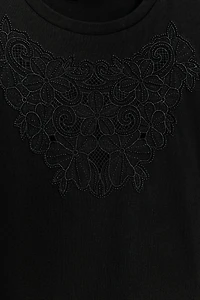 COTTON EMBROIDERED T-SHIRT