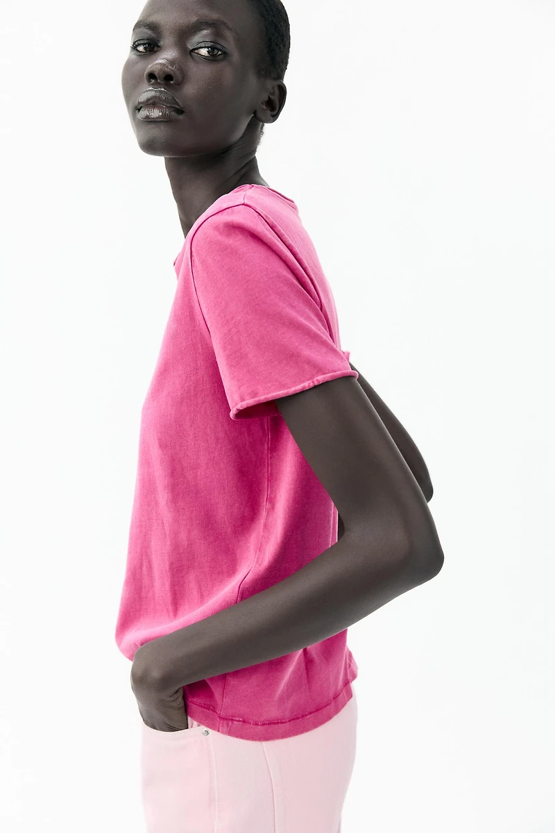 WASHED SHORT SLEEVE T-SHIRT