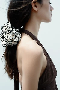 CONTRAST GAUZE MAXI SCRUNCHIE