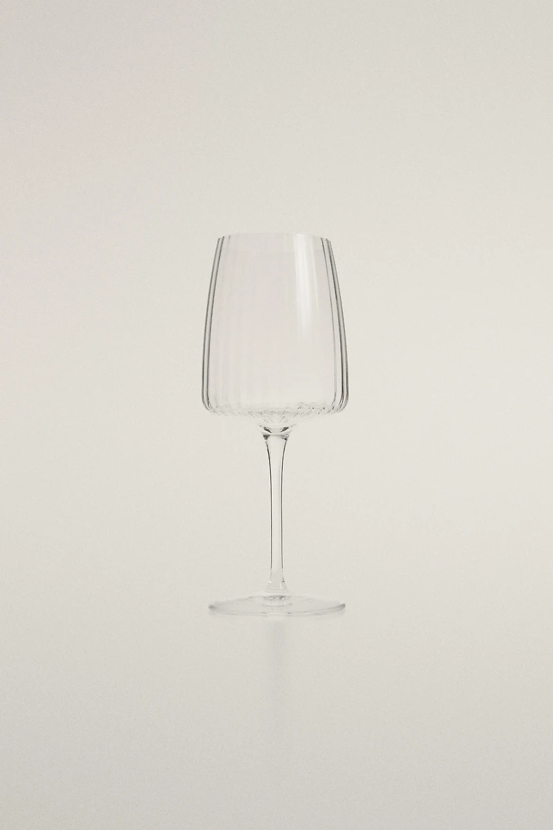 GLASS WITH LINES