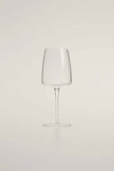 GLASS WITH LINES