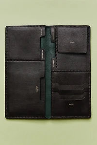 LEATHER TRAVEL ORGANIZER WALLET