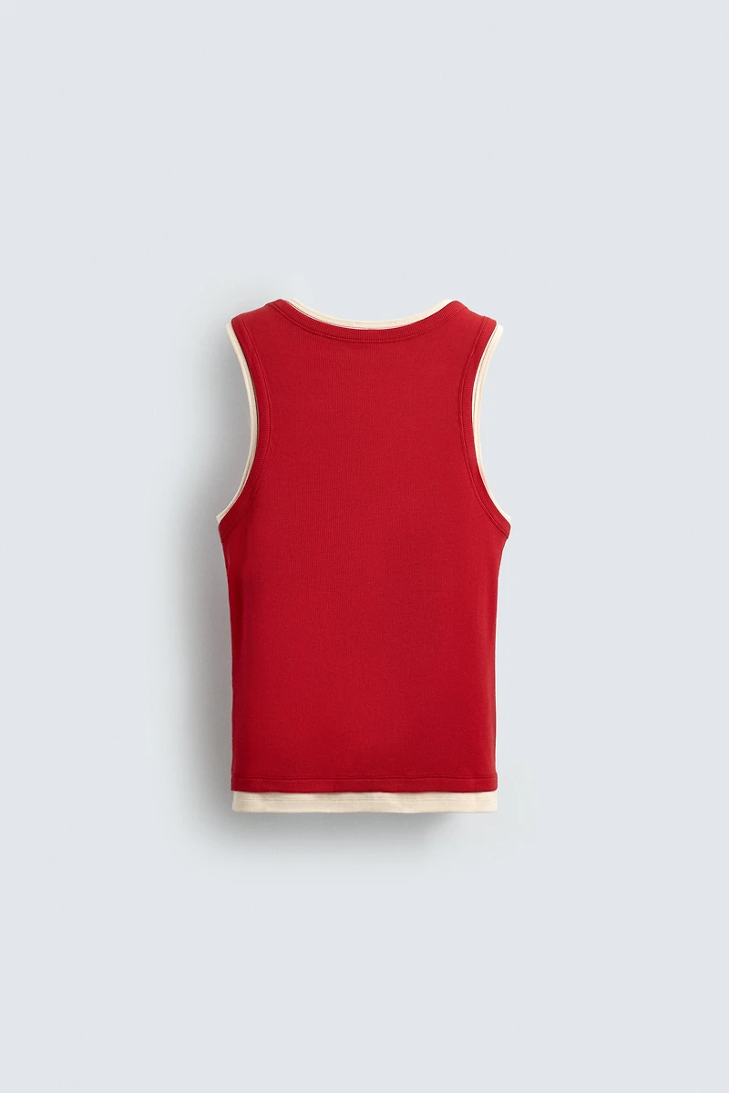 DOUBLE RIBBED TANK TOP
