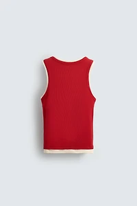 DOUBLE RIBBED TANK TOP