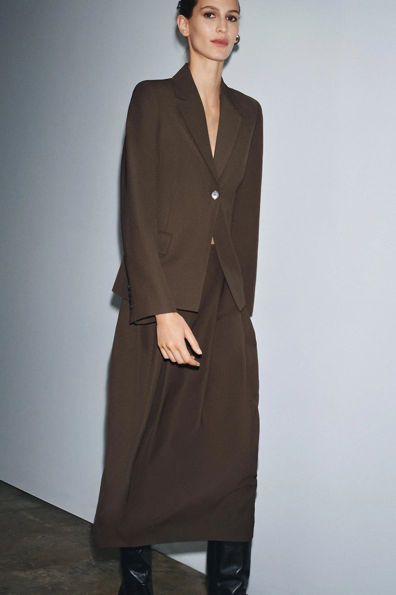 PLEATED SKIRT WITH WOOL ZW COLLECTION