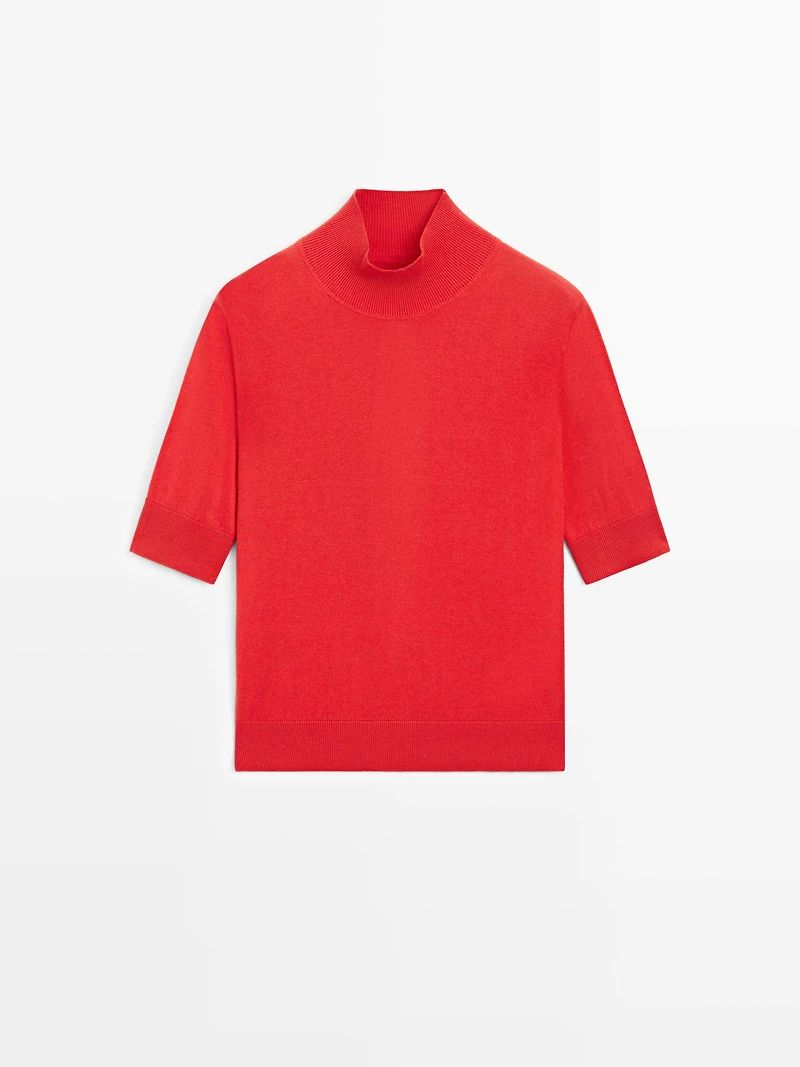 Pull en maille à détail de dos mélange soie - STUDIO