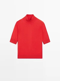 Pull en maille à détail de dos mélange soie - STUDIO