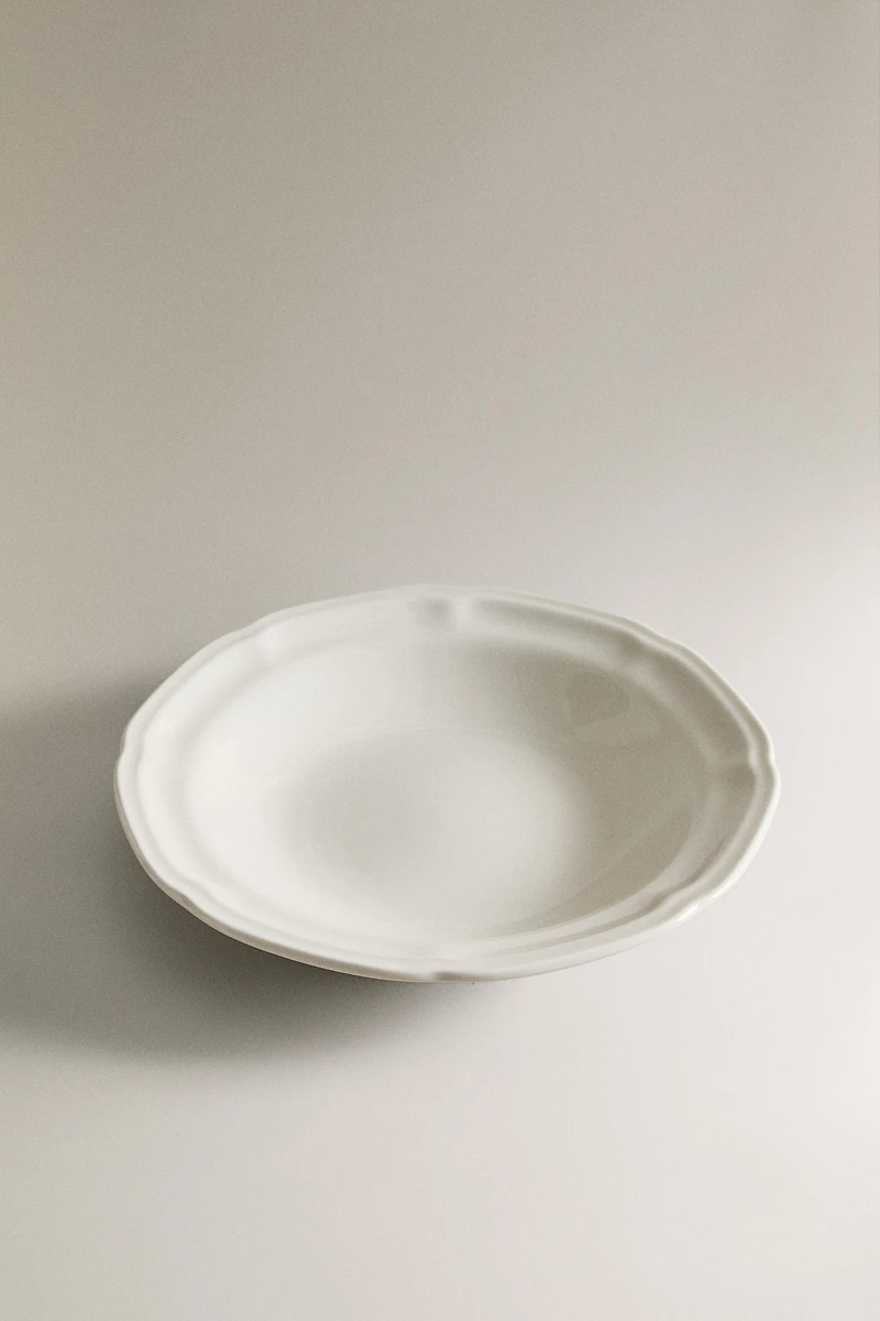 ASSIETTE CREUSE PORCELAINE