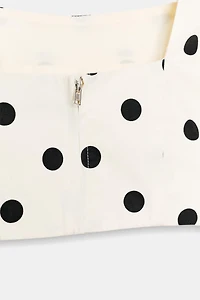POLKA DOT CROP TOP
